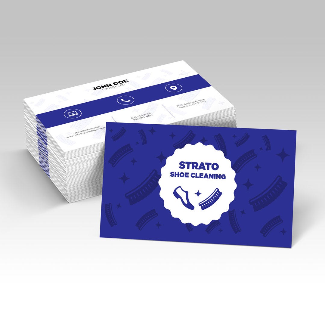 Suede business cards
