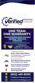 Verified Guys approved retractable banner — One Team One Warranty